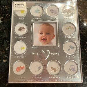 NWT Carter's First Year White Photo Frame